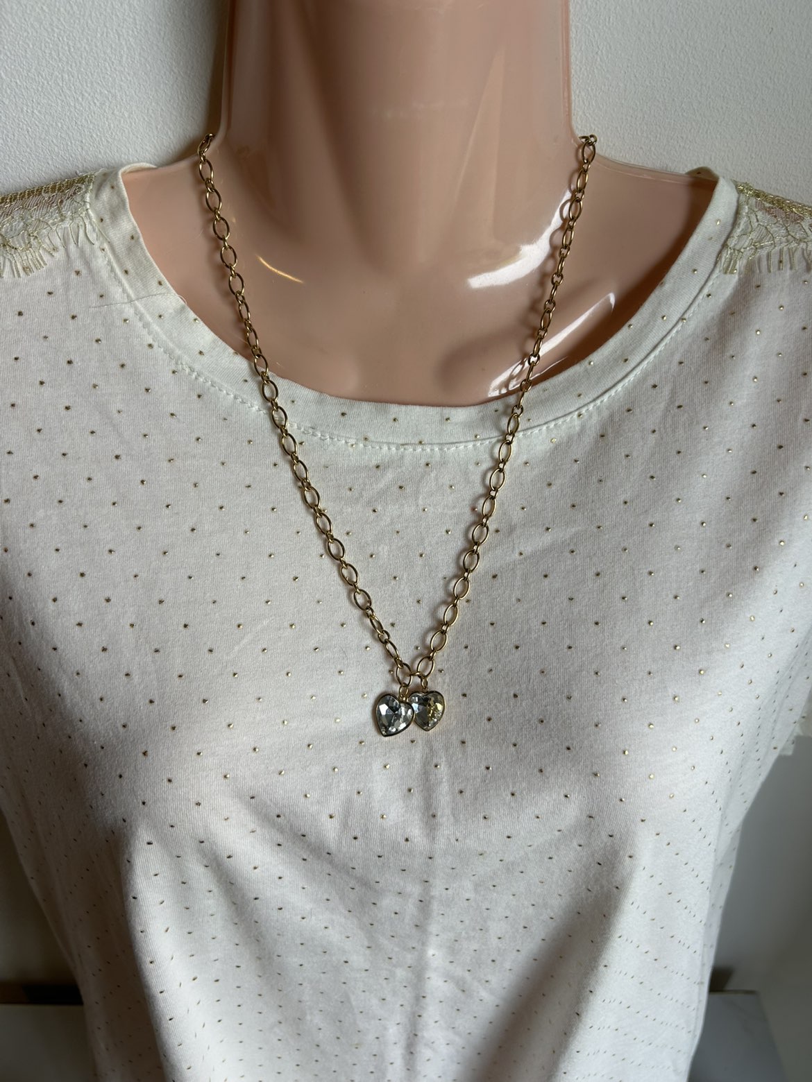 Collier ''duo de coeurs''