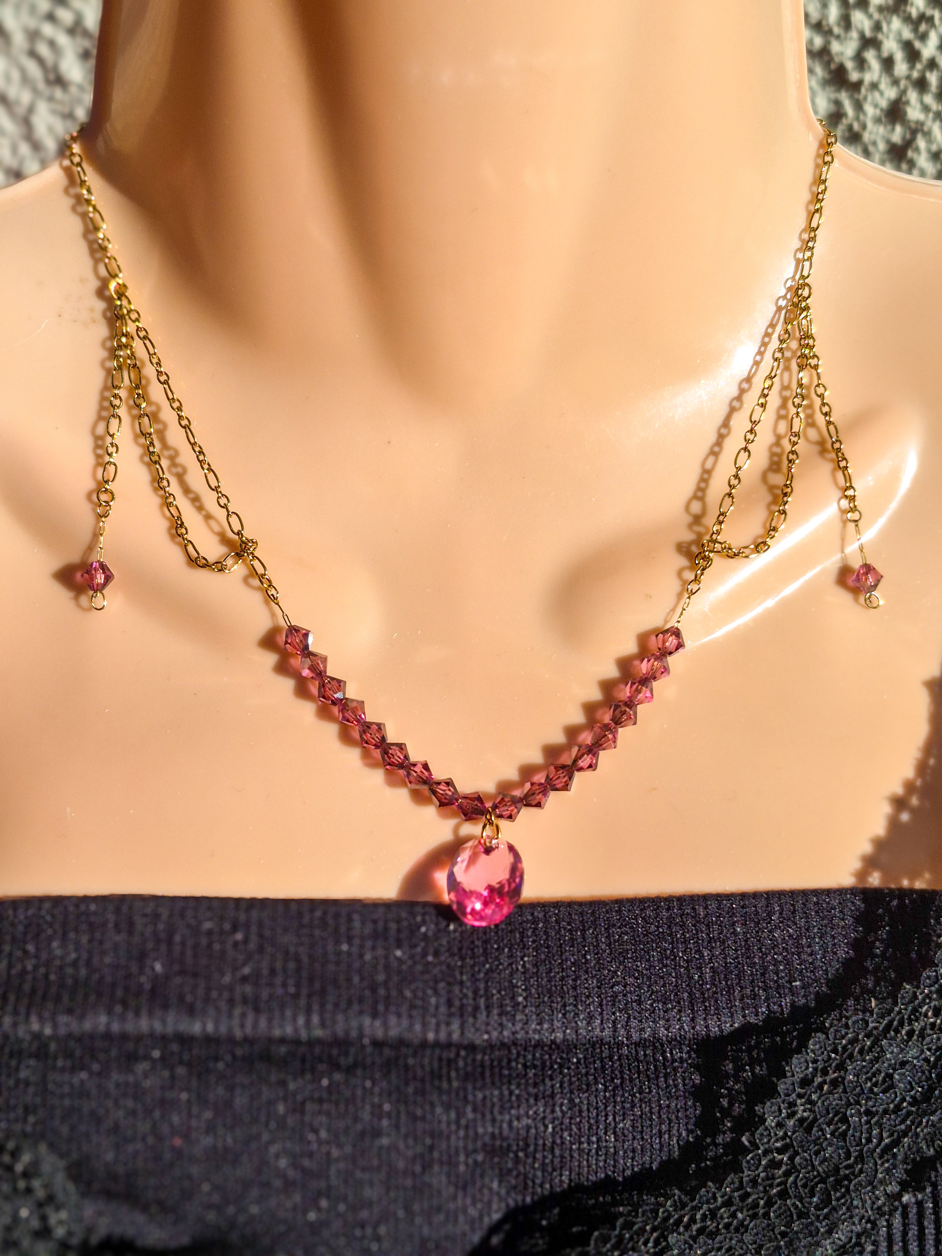 Éclat de swaroski rose violet